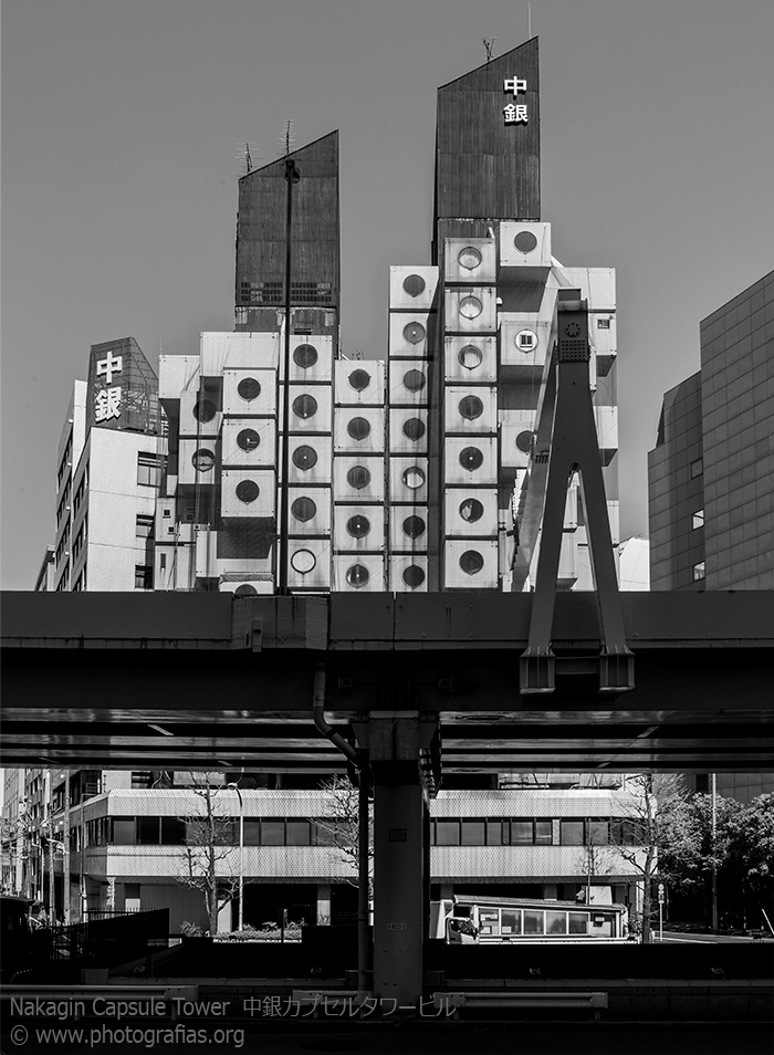 Nakagin Capsule Tower - By Architect Kisho Kurokawa - Metabolism Architecture - Tokyo, Japan. 中銀カプセルタワービル - 黒川 紀章. Architectural – Modern –Japanese – Asian - Urban – Building – Tower – Residential – Office - Exterior – Interior - Famous – Photography – photo - monochrome – B&W - aesthetic – beautiful – contemporary – shadows – light – city – Lego – travel – style – photography – design – container - #nakagin - #savenakagin - #save-Nakagin - #save nakagin - #kisho - #kurokawa